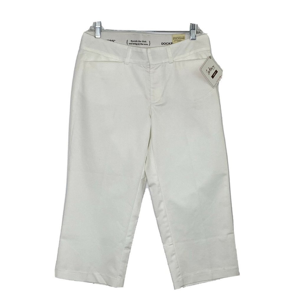 Dockers Women's 6 Sateen SureFit Capris Crop Pants